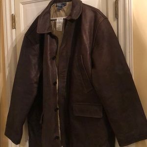 NWT Polo Ralph Lauren Men’s Leather Jacket XXL